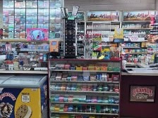 Gas Station, Business Only: Checkout counter and displays