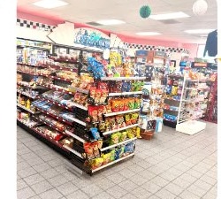 Gas Station, Conoco Branded: Candy and snack displays