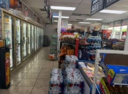 Gas Station, Drive-Thru: Coolers and aisles