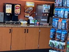 Gas Station + Liquor Store Combo: Coffee and service counter