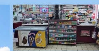 Gas Station, Reopening Near Tyler: Checkout counter