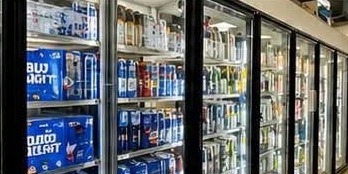 Gas Station, Unbranded: Beer and beverage coolers