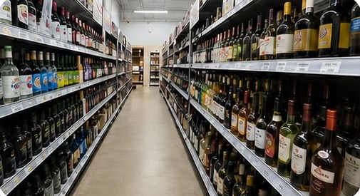 Grocery Store, Oklahoma City: Wine aisle