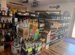 Liquor Store with Real Estate: Liquor aisles